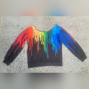Melted crayon sweater